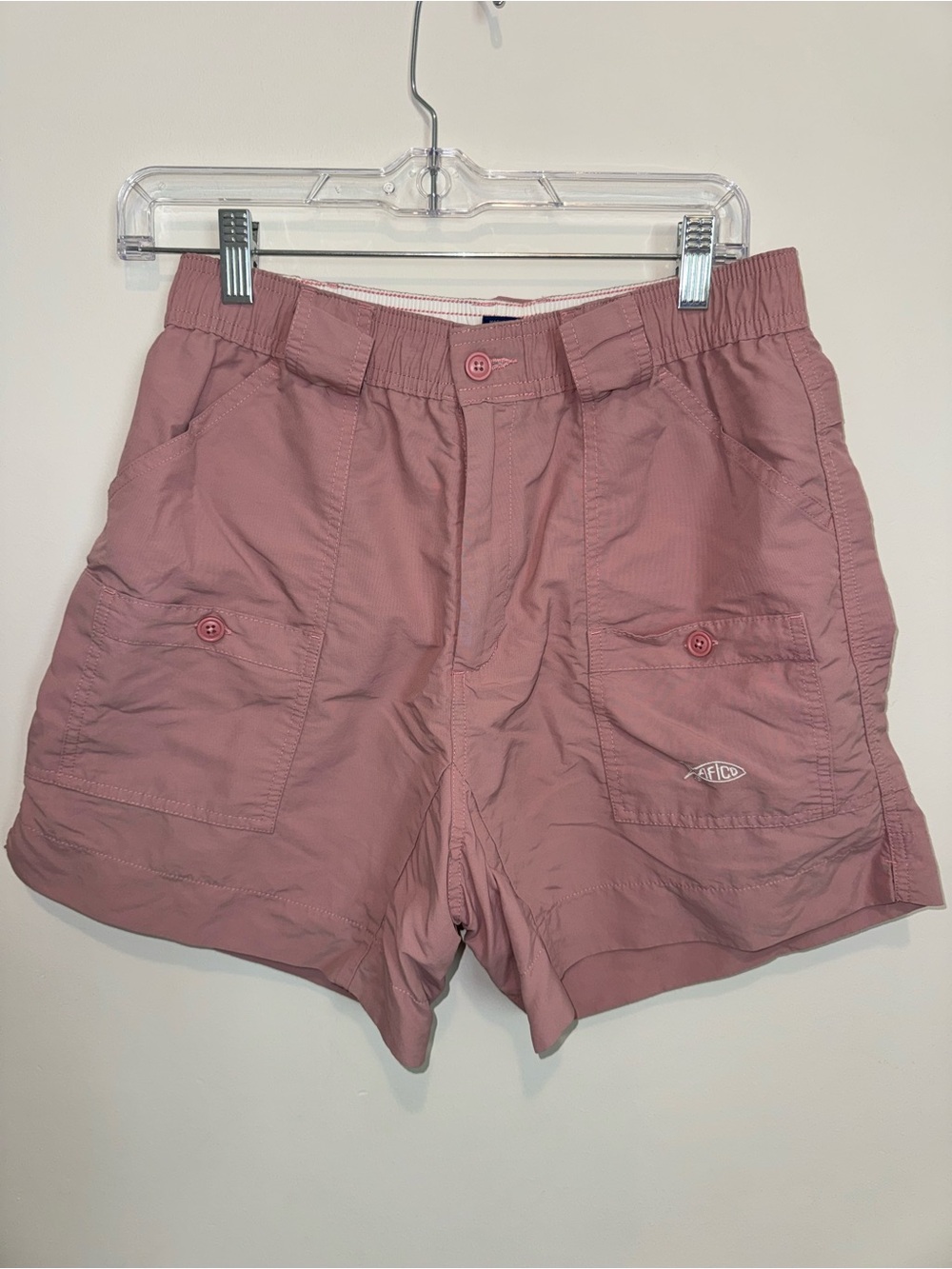 AFTCO Men’s size 32 6” Original Fishing Shorts Dusty Rose
